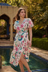 Izzie Floral Lunia Wrap Midi Dress